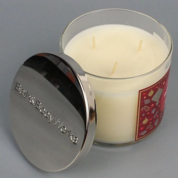 BATH & BODY WORKS 3 WICK CANDLE 14.5oz Holiday - Picture 4 of 4